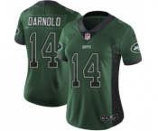 Women's New York Jets #14 Sam Darnold Limited Green Rush Drift Fashion Football Jersey