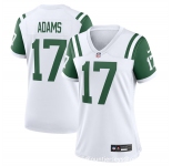 Women's New York Jets #17 Davante Adams White Classic Alternate Stitched Jersey