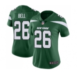 Women's New York Jets #26 Le'Veon Bell Green Team Color Vapor Untouchable Limited Player Football Jersey