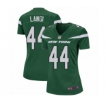 Women's New York Jets #44 Harvey Langi Game Green Team Color Football Jersey
