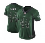 Women's New York Jets #44 Harvey Langi Limited Green Rush Drift Fashion Football Jersey