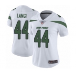 Women's New York Jets #44 Harvey Langi White Vapor Untouchable Limited Player Football Jersey