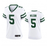 Women's New York Jets #5 Garrett Wilson White 2024 Football Stitched Jersey