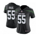 Women's New York Jets #55 Ryan Kalil Black Alternate Vapor Untouchable Limited Player Football Jersey