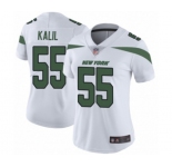 Women's New York Jets #55 Ryan Kalil White Vapor Untouchable Limited Player Football Jersey