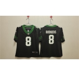 Women's New York Jets #8 Aaron Rodgers Black Vapor Football Stitched Jersey