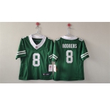 Women's New York Jets #8 Aaron Rodgers Green 2024 FU.S.E Vapor Football Stitched Jersey