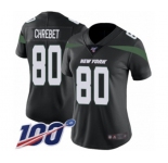 Women's New York Jets #80 Wayne Chrebet Black Alternate Vapor Untouchable Limited Player 100th Season Football Jersey