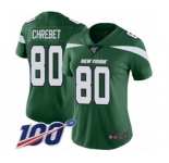 Women's New York Jets #80 Wayne Chrebet Green Team Color Vapor Untouchable Limited Player 100th Season Football Jersey