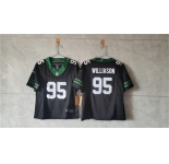 Women's New York Jets #95 Quinnen Williams Black F.U.S.E. Vapor Stitched Jersey