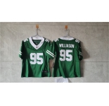 Women's New York Jets #95 Quinnen Williams Green F.U.S.E. Vapor Stitched Jersey
