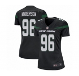 Women's New York Jets #96 Henry Anderson Game Black Alternate Football Jersey