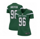Women's New York Jets #96 Henry Anderson Game Green Team Color Football Jersey
