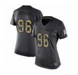 Women's New York Jets #96 Henry Anderson Limited Black 2016 Salute to Service Football Jersey