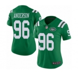 Women's New York Jets #96 Henry Anderson Limited Green Rush Vapor Untouchable Football Jersey