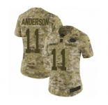 Women's Nike New York Jets #11 Robby Anderson Limited Camo 2018 Salute to Service NFL Jersey