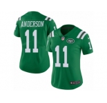 Women's Nike New York Jets #11 Robby Anderson Limited Green Rush NFL Jersey