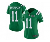 Women's Nike New York Jets #11 Robby Anderson Limited Green Rush NFL Jersey
