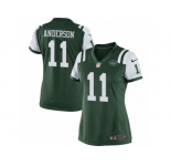 Women's Nike New York Jets #11 Robby Anderson Limited Green Team Color NFL Jersey