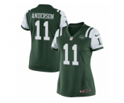 Women's Nike New York Jets #11 Robby Anderson Limited Green Team Color NFL Jersey