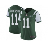 Women's Nike New York Jets #11 Robby Anderson Vapor Untouchable Limited Green Team Color NFL Jersey