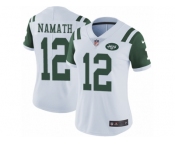 Women's Nike New York Jets #12 Joe Namath Vapor Untouchable Limited White NFL Jersey