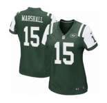Women's Nike New York Jets #15 Brandon Marshall Green Team Color NFL Jersey