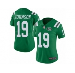 Women's Nike New York Jets #19 Keyshawn Johnson Limited Green Rush NFL Jersey