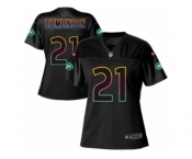 Women's Nike New York Jets #21 LaDainian Tomlinson Game Black Fashion NFL Jersey