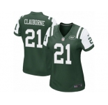 Women's Nike New York Jets #21 Morris Claiborne Game Green Team Color NFL Jersey