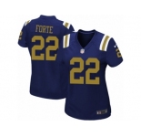 Women's Nike New York Jets #22 Matt Forte Limited Navy Blue Alternate NFL Jersey