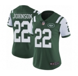 Women's Nike New York Jets #22 Trumaine Johnson Green Team Color Vapor Untouchable Elite Player NFL Jersey