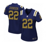 Women's Nike New York Jets #22 Trumaine Johnson Limited Navy Blue Alternate NFL Jersey