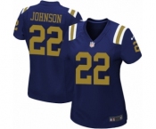Women's Nike New York Jets #22 Trumaine Johnson Limited Navy Blue Alternate NFL Jersey