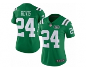 Women's Nike New York Jets #24 Darrelle Revis Limited Green Rush NFL Jersey