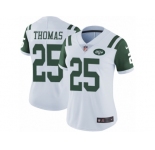 Women's Nike New York Jets #25 Shamarko Thomas White Vapor Untouchable Limited Player NFL Jersey