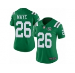 Women's Nike New York Jets #26 Marcus Maye Limited Green Rush NFL Jersey