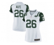 Women's Nike New York Jets #26 Marcus Maye Limited White NFL Jersey
