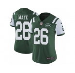 Women's Nike New York Jets #26 Marcus Maye Vapor Untouchable Limited Green Team Color NFL Jersey