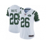 Women's Nike New York Jets #26 Marcus Maye Vapor Untouchable Limited White NFL Jersey