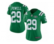 Women's Nike New York Jets #29 Bilal Powell Limited Green Rush NFL Jersey