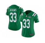 Women's Nike New York Jets #33 Jamal Adams Limited Green Rush NFL Jersey