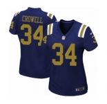 Women's Nike New York Jets #34 Isaiah Crowell Elite Navy Blue Alternate NFL Jersey