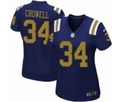 Women's Nike New York Jets #34 Isaiah Crowell Elite Navy Blue Alternate NFL Jersey