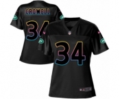 Women's Nike New York Jets #34 Isaiah Crowell Game Black Fashion NFL Jersey