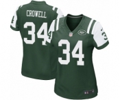 Women's Nike New York Jets #34 Isaiah Crowell Game Green Team Color NFL Jersey