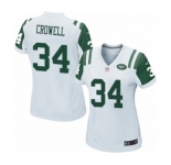 Women's Nike New York Jets #34 Isaiah Crowell Game White NFL Jersey