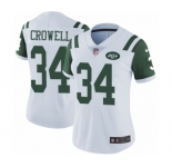 Women's Nike New York Jets #34 Isaiah Crowell White Vapor Untouchable Elite Player NFL Jersey