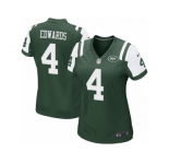 Women's Nike New York Jets #4 Lac Edwards Game Green Team Color NFL Jersey