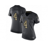 Women's Nike New York Jets #4 Lac Edwards Limited Black 2016 Salute to Service NFL Jersey
